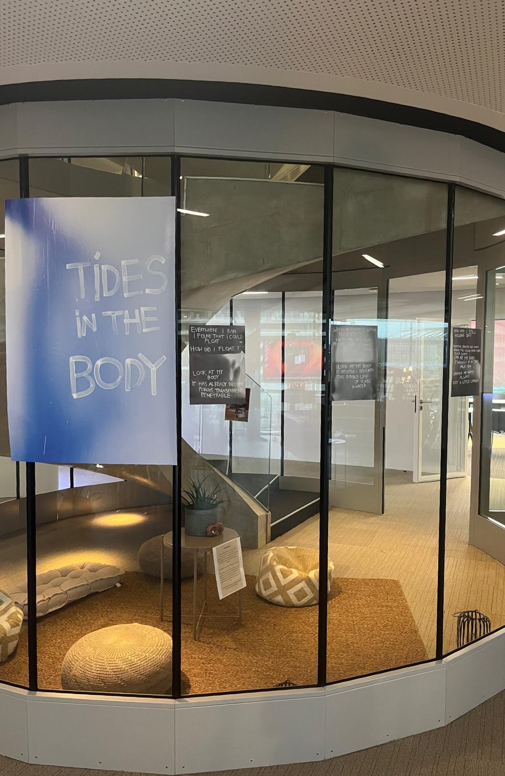 Poster saying Tides in the Body