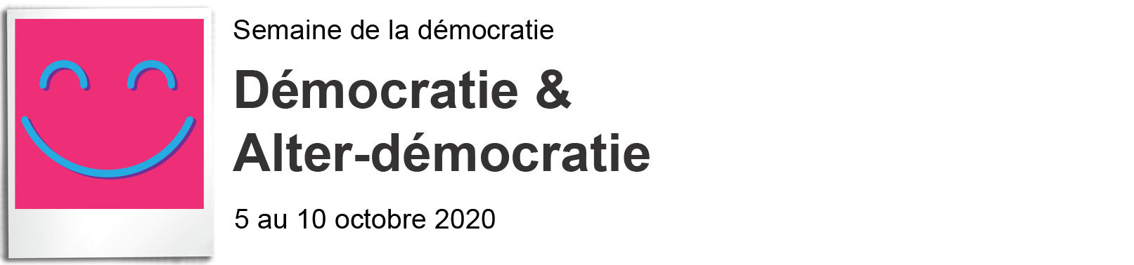 logo semaine de la démocratie 2020