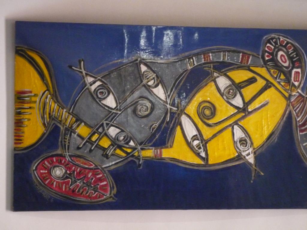 Abstract painting Saly, Senegal