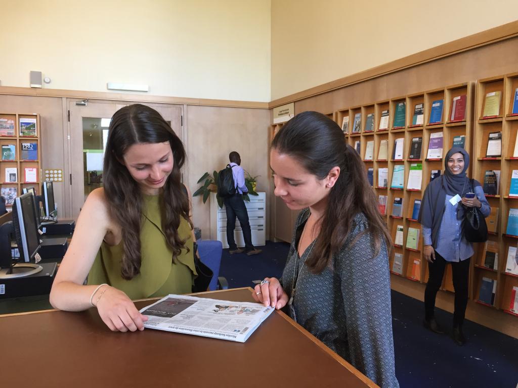 United Nations Library's periodicals reading room