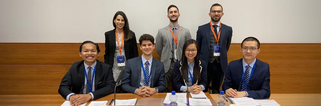 The IHEID team smiles for the camera