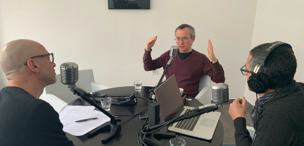 utopia3 in conversation with cartoonist Joe Sacco, Geneva, the Spot - Podcast Factory, March 2020.