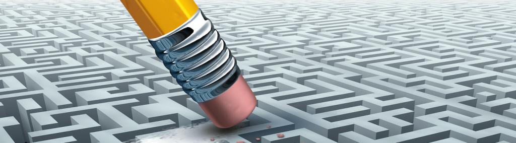 Concept of charting a different path business.