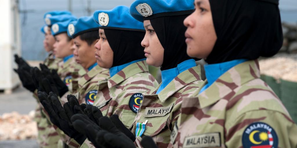 Malaysian female peacekeepers