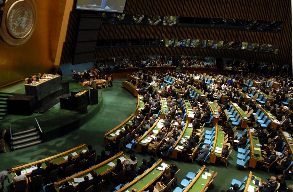 Representatives of member-countries have a meeting on the global environmental situation on the eve of the opening of the 62nd Assembly General of the United Nations, in New York City, USA