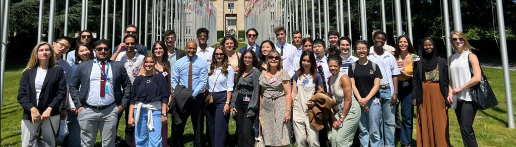 As part of the Summer Programme on International Affairs module on “Security and Insecurity Today”, Professor Mohamed Mahmoud Mohamedou took students on a visit to the United Nations Institute for Disarmament Research (UNIDIR) on 29 June 2022.