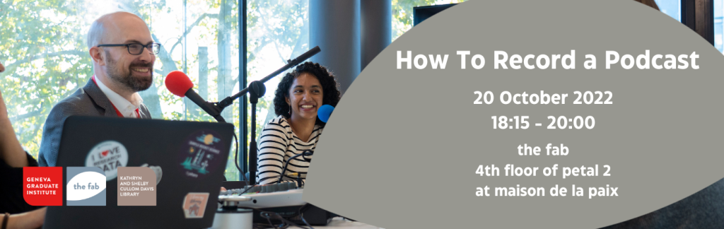 How to record a podcast banner