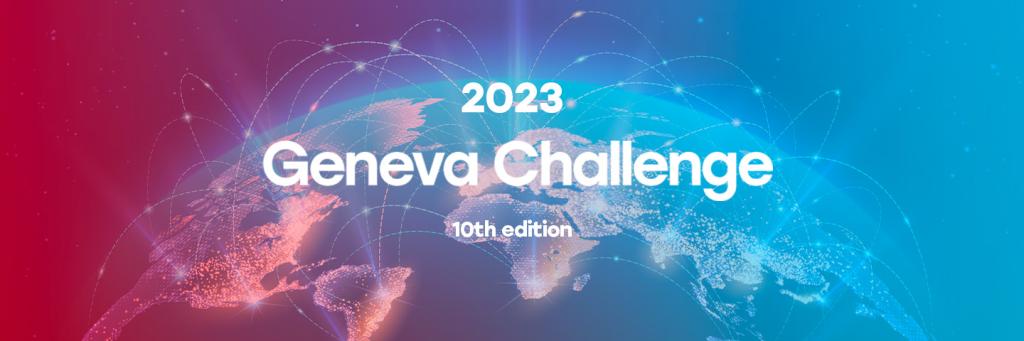 The banner shows a world map with the title "Geneva Challenge"