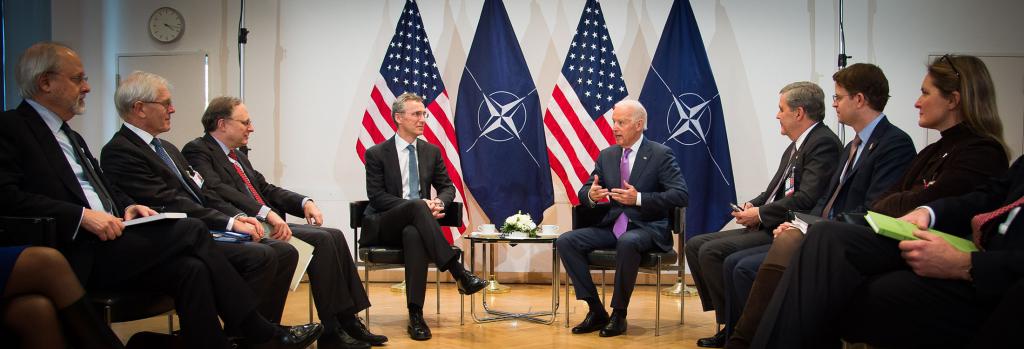 Bilateral meeting between NATO Secretary General Jens Stoltenberg and US Vice President Joe Biden