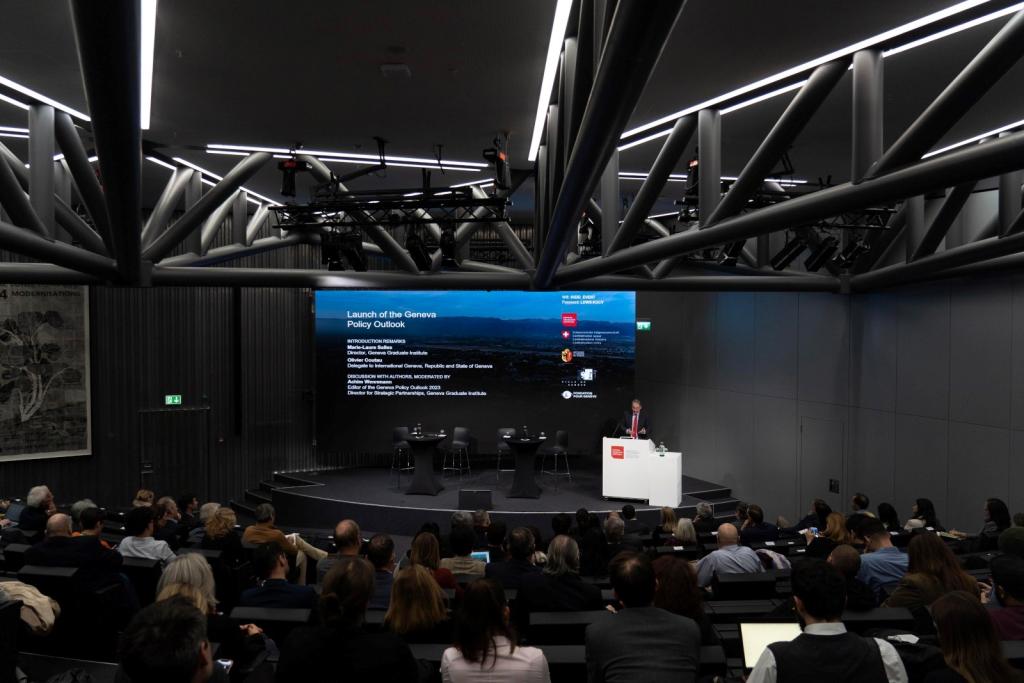On 31 January, the Geneva Graduate Institute launched the Geneva Policy Outlook, a new digital publication produced in partnership with the Swiss Confederation, the Republic and State of Geneva, the City of Geneva and the Fondation pour Genève.