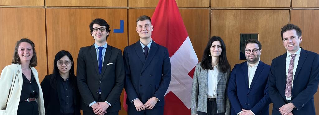 Michiel Hoornick, Shutong Chen, Stanislau Lashkevich and Maurus Wollensack participated from 9-15 April in Washington, D.C. in the Jessup Moot Court