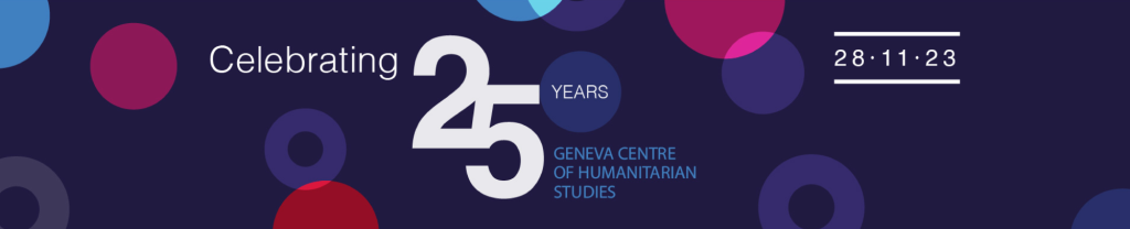 Centre of Humanitarian Studies 25th anniversary banner