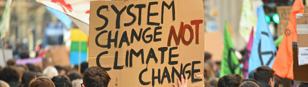 System change not climate change