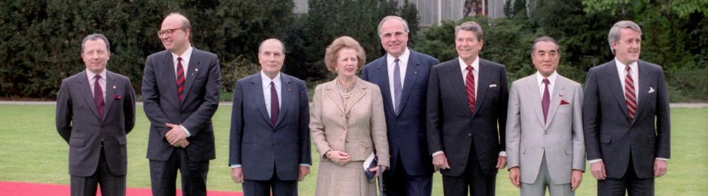 G-7 Economic Summit Leaders at the Palais Schaumburg in Bonn, Federal Republic of Germany 