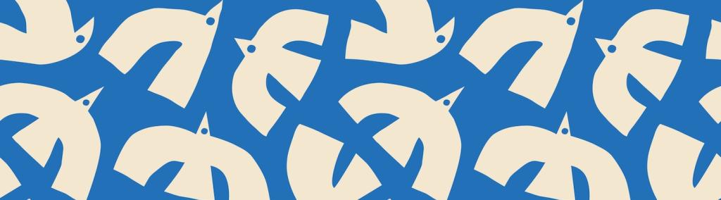 Abstract bird shape pattern