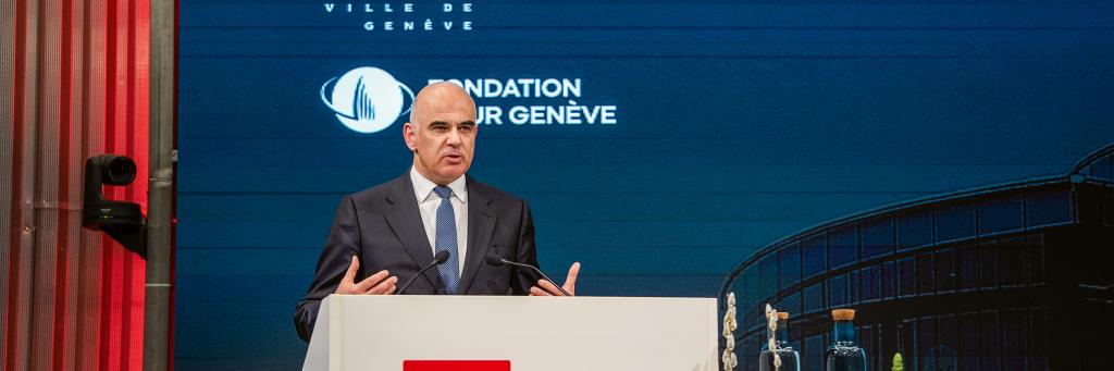 Alain Berset banner