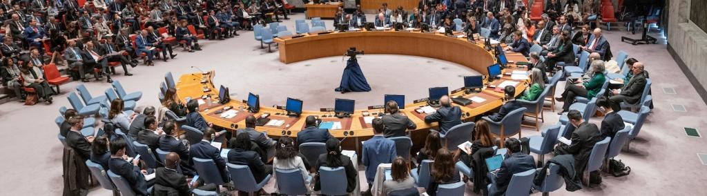 UNSC meeting at UN headquarters.