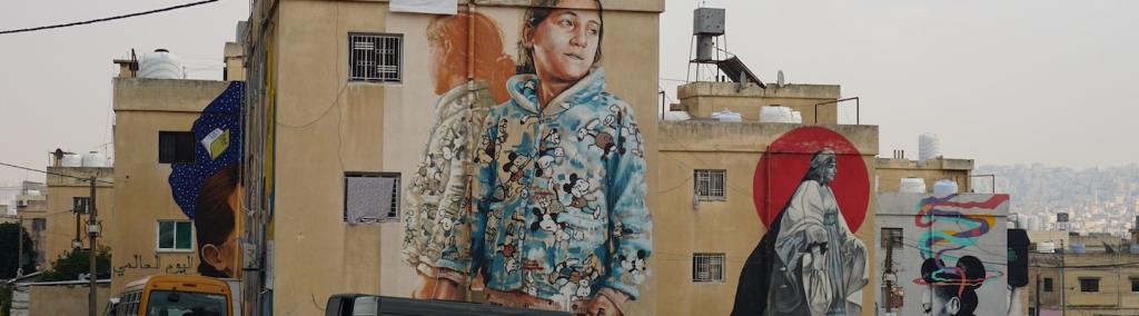 Street art in Amman, Jordan.