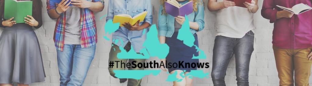 Inverted world map against a background of young people holding books.