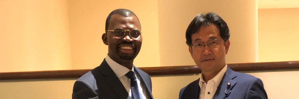 Prof Eric Degila and Minister Dr Hirobumi Niki