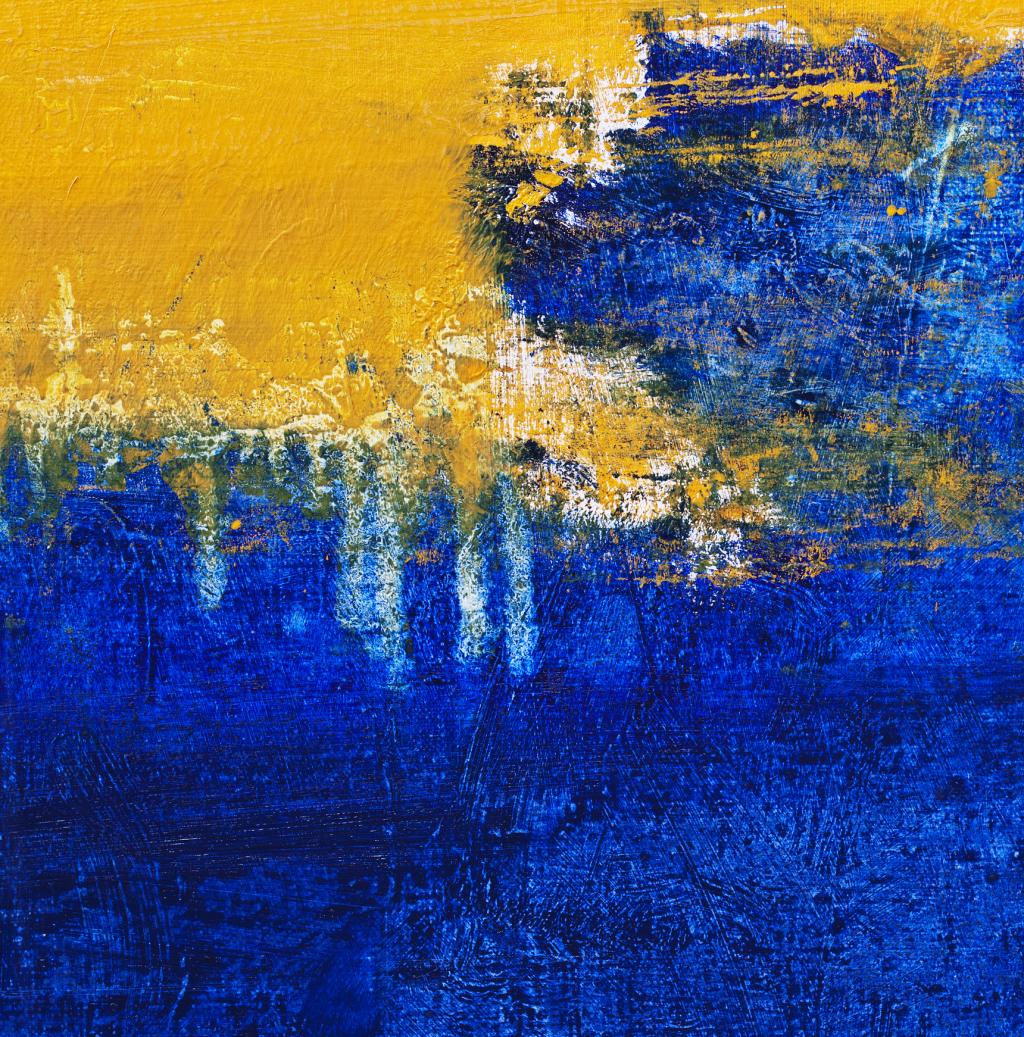 abstract blue yellow