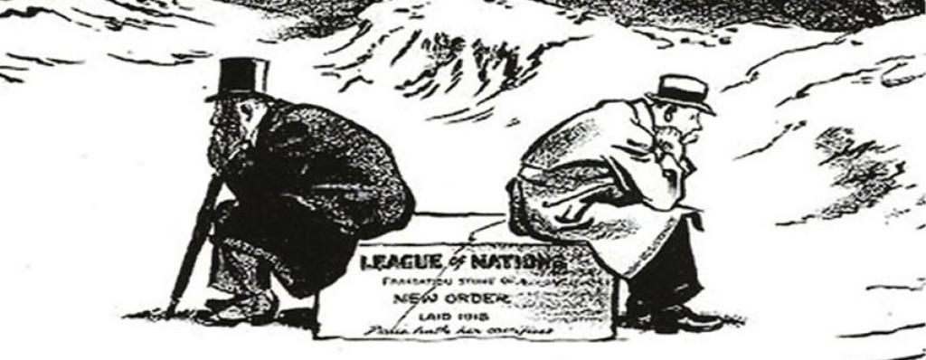League of Nations banner