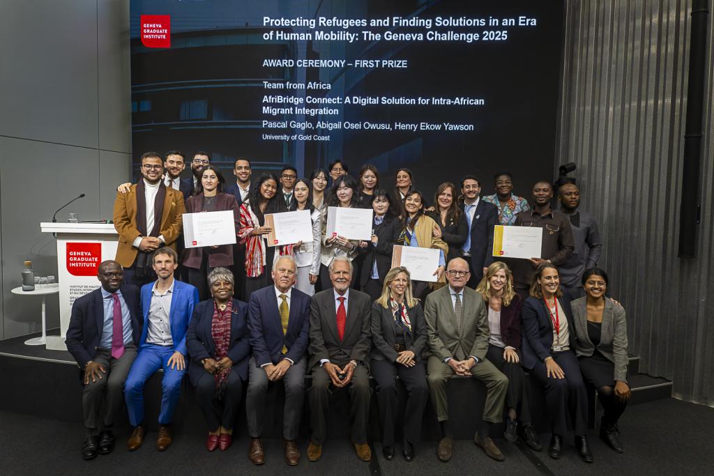 All the finalists and jury of the Geneva Challenge 2025