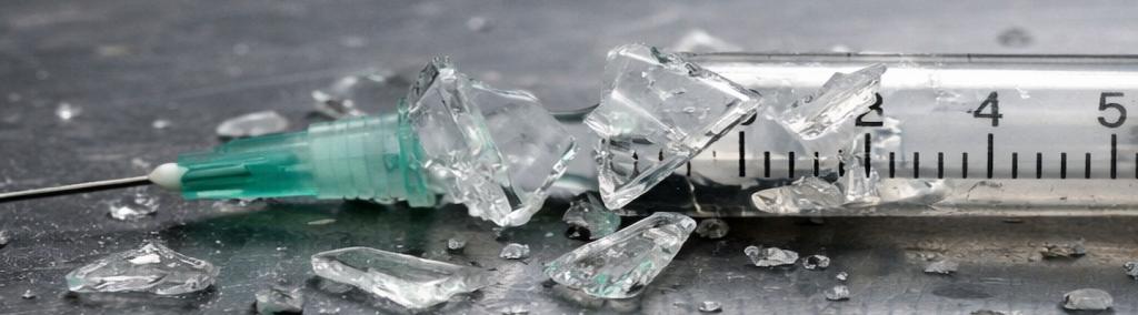 Broken syringe
