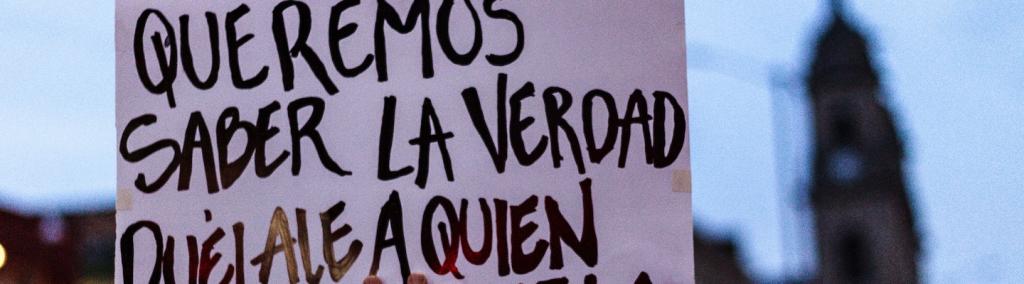 March for the defence of the Special Jurisdiction for Peace, Bogotá, Colombia, on 18 March 2019