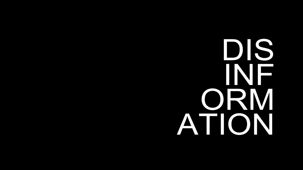 disinformation banner