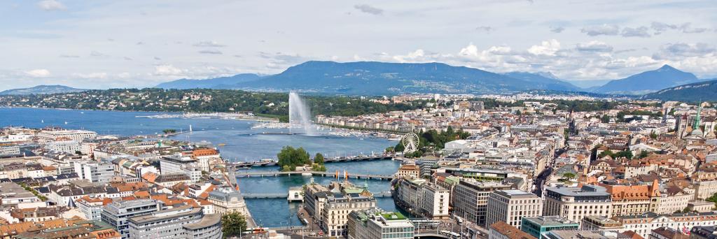 Geneva banner jet d'eau
