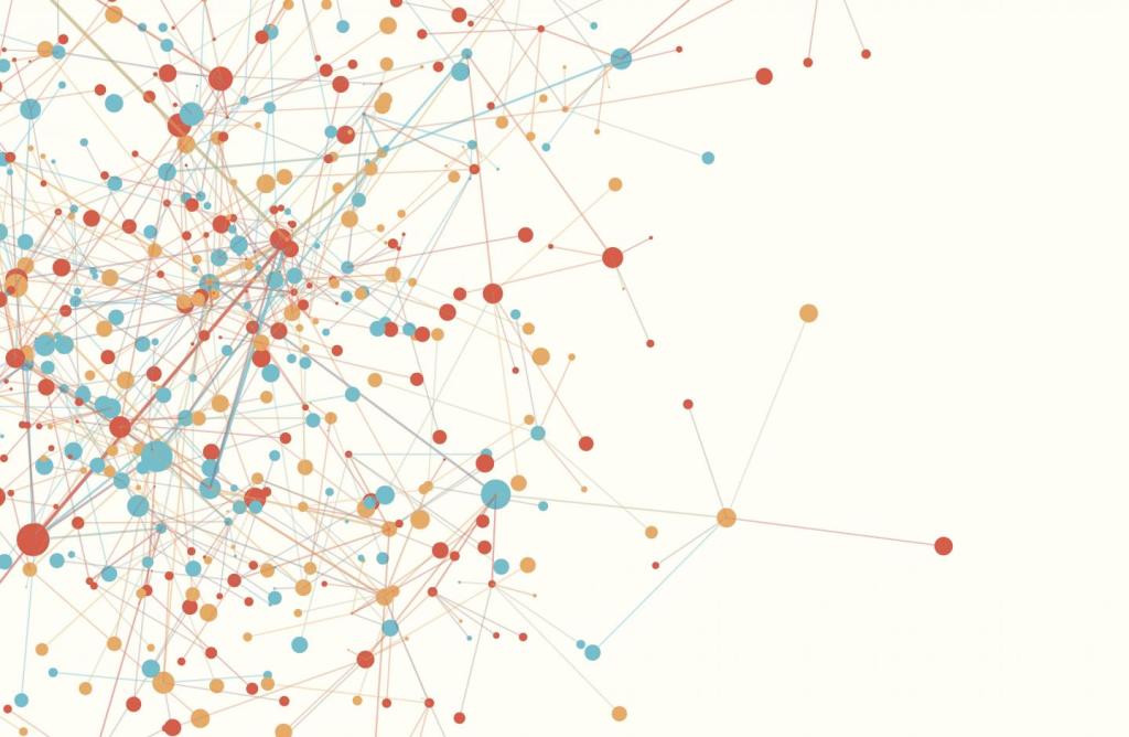 diagram of dots and lines connected