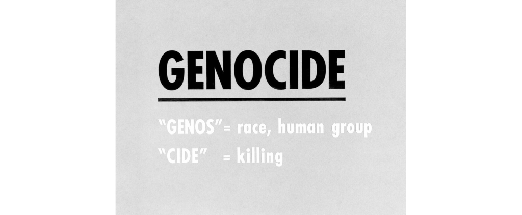 Genocide UN definition banner