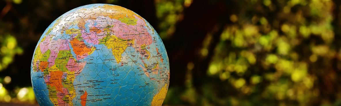 globe as a puzzle