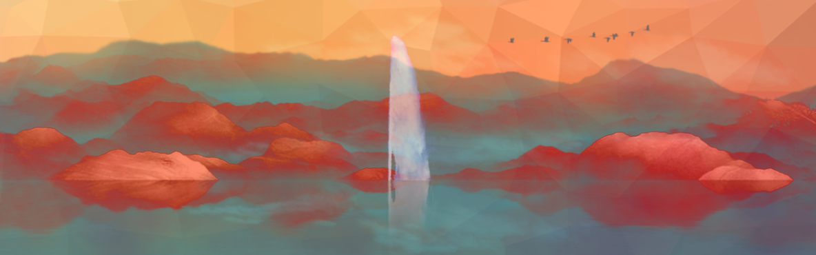 Drawing of the Geneva Jet D'Eau