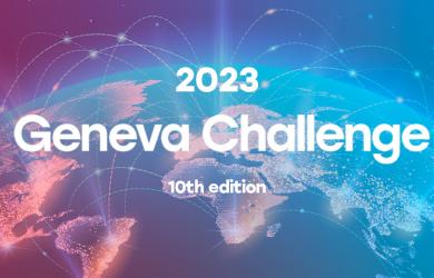 The banner shows a world map with the title "Geneva Challenge"