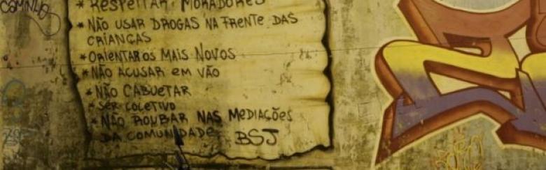 graffiti in a poor neighbourhood