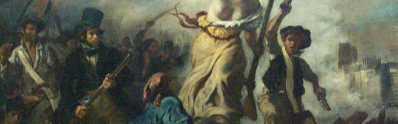 Eugene Delacroix painting - Liberty leading the people
