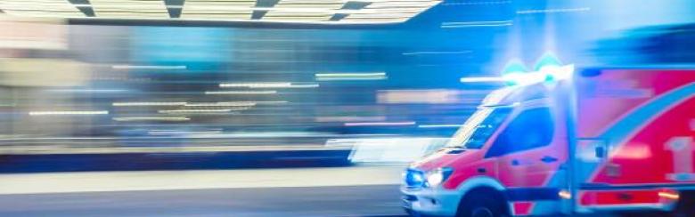 ambulance in motion