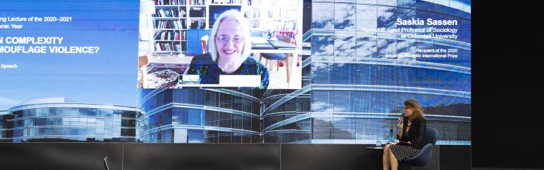Saskia Sassen receives Picciotto International Prize via visioconference