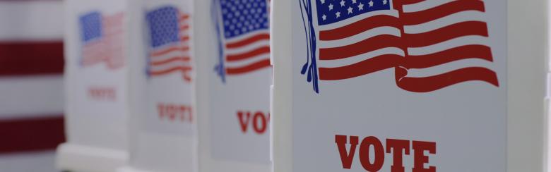 US elections voting booth
