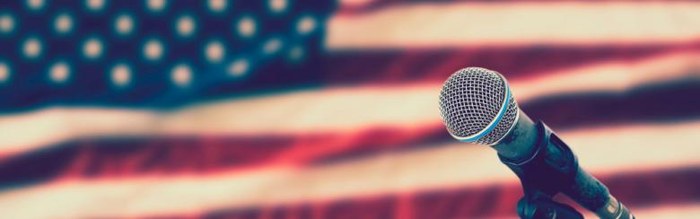microphone blurry background