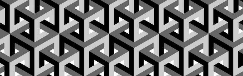 Impossible cubes pattern.