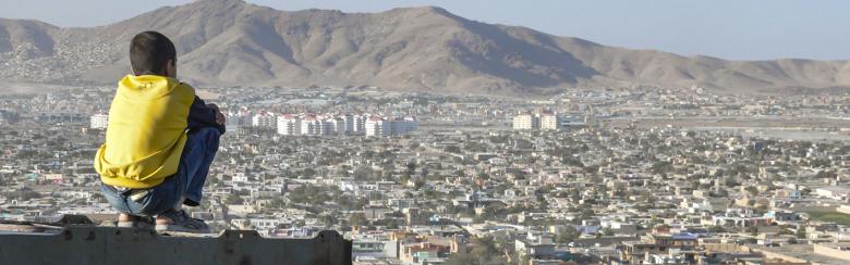 Boy watching over Kaboul