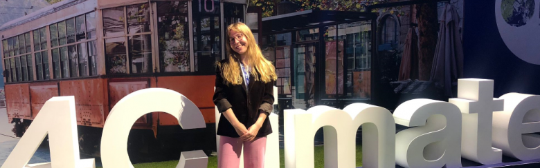 Iida Lehto, master candidate in Development Studies (MDEV), specialising in Environment, Resources and Sustainability, participated in Youth4Climate