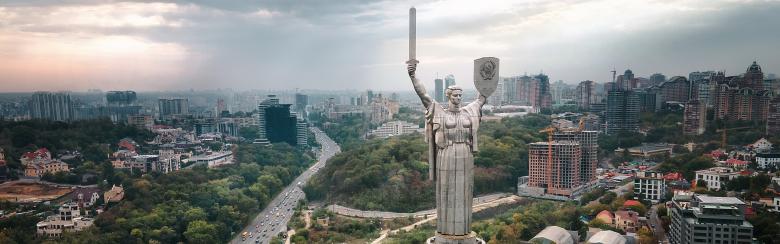 "Motherland" is a monumental sculpture in Kiev on the right bank of the Dnieper. Located on the territory of the Museum of the History of Ukraine in World War II