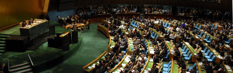 Representatives of member-countries have a meeting on the global environmental situation on the eve of the opening of the 62nd Assembly General of the United Nations, in New York City, USA