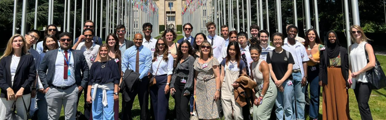 As part of the Summer Programme on International Affairs module on “Security and Insecurity Today”, Professor Mohamed Mahmoud Mohamedou took students on a visit to the United Nations Institute for Disarmament Research (UNIDIR) on 29 June 2022.