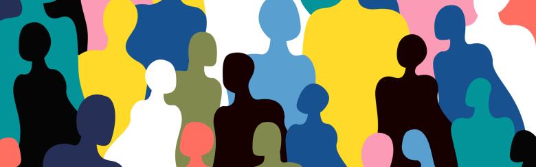 abstract image of people