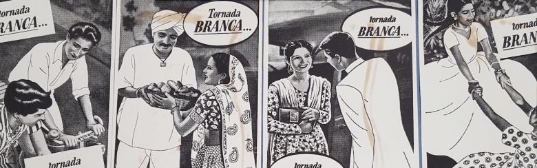 Advertisements for Unilever’s Sunlight Soap with text in Portuguese, 1951